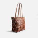 Cartera Bambie de cuero para mujer - Miel