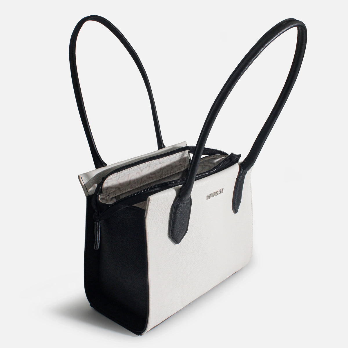 Cartera celsia de cuero para mujer - Hueso