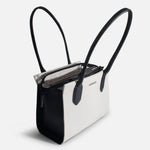 Cartera celsia de cuero para mujer - Hueso
