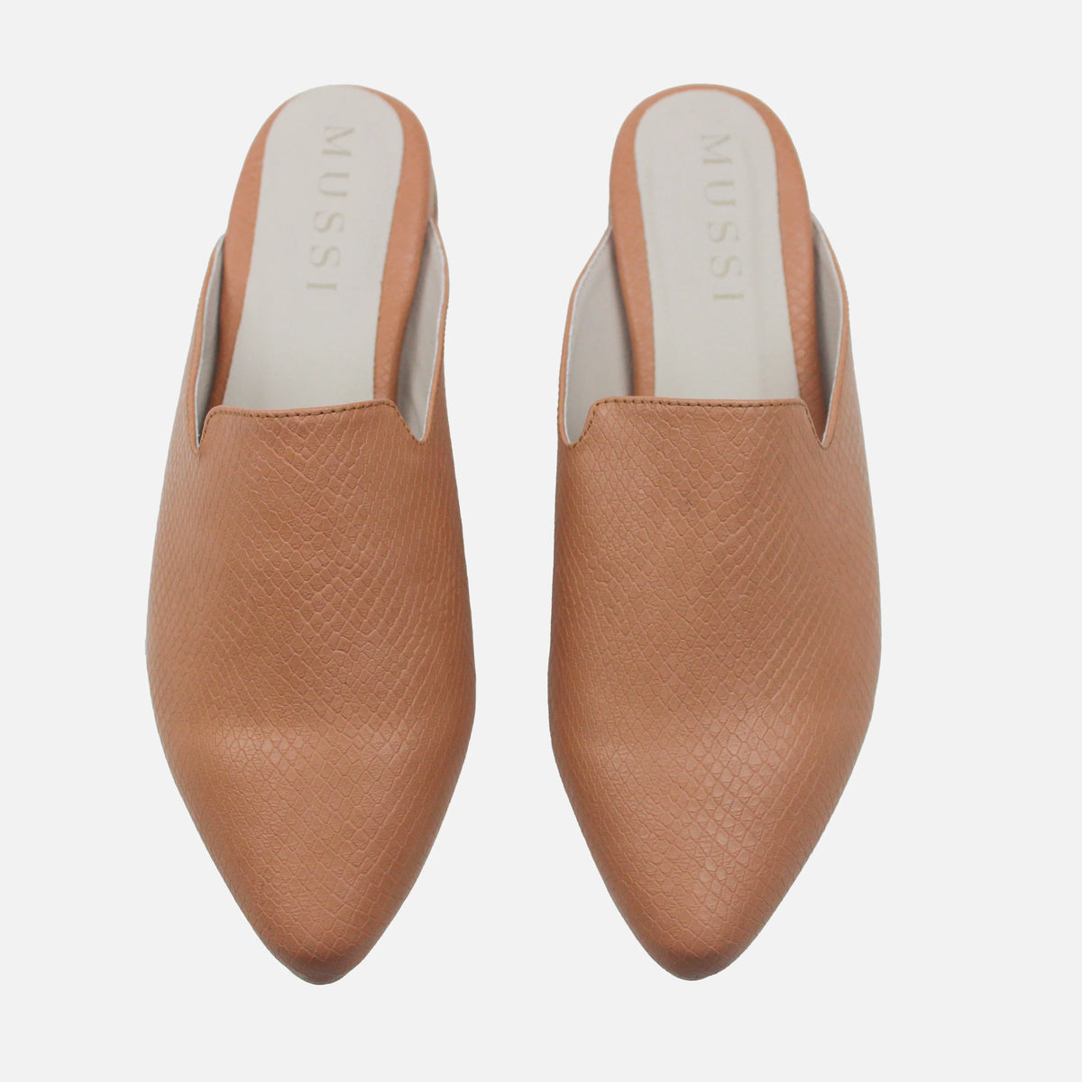 Zueco plano catalina de sintético para mujer - Miel