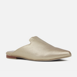 Zueco plano catalina de sintético para mujer - Oro