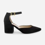Tacones ersa de textil para mujer - Negro