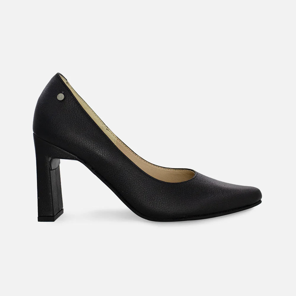 Tacones hiedra de cuero para mujer - Negro