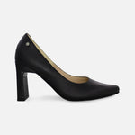Tacones hiedra de cuero para mujer - Negro