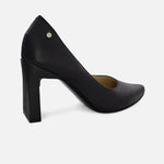 Tacones hiedra de cuero para mujer - Negro