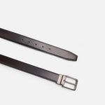 Correa manuel de cuero para hombre - Negro