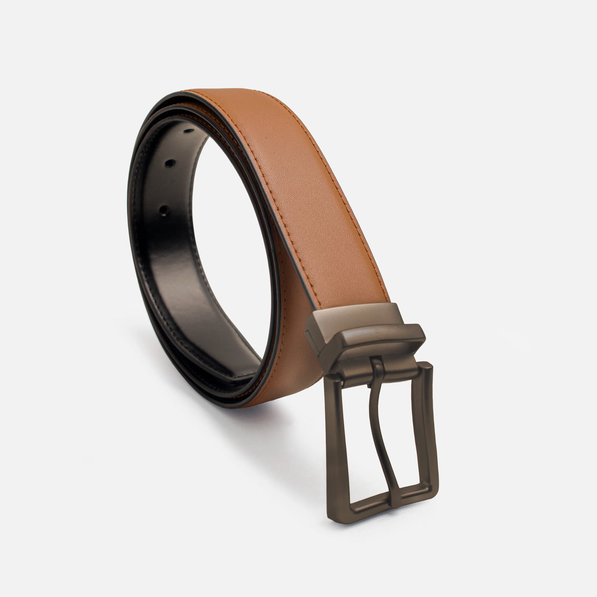 Correa artur de cuero para hombre - Negro