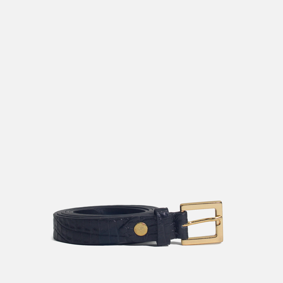 Correa selia de cuero para mujer - Negro