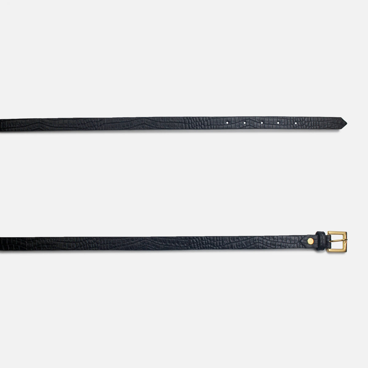 Correa selia de cuero para mujer - Negro