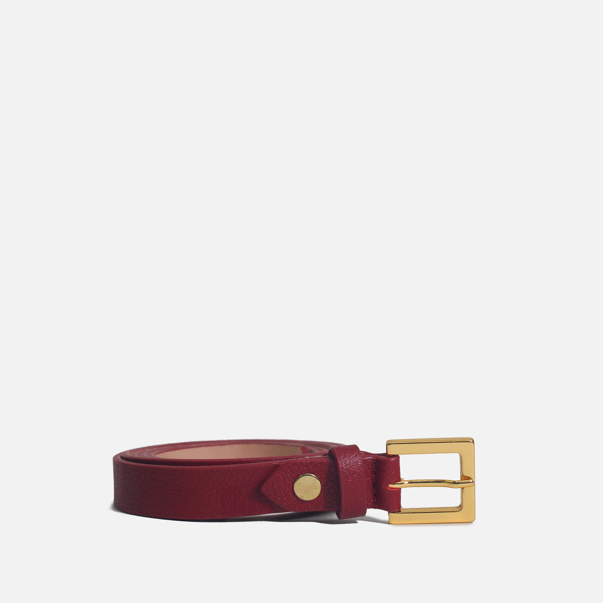 Correa selia de cuero para mujer - Rojo