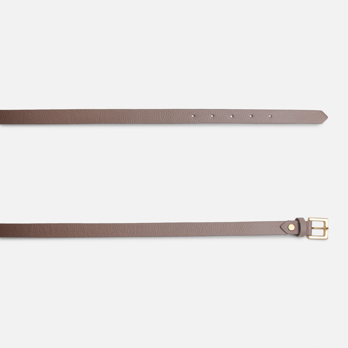 Correa selia de cuero para mujer - Taupe