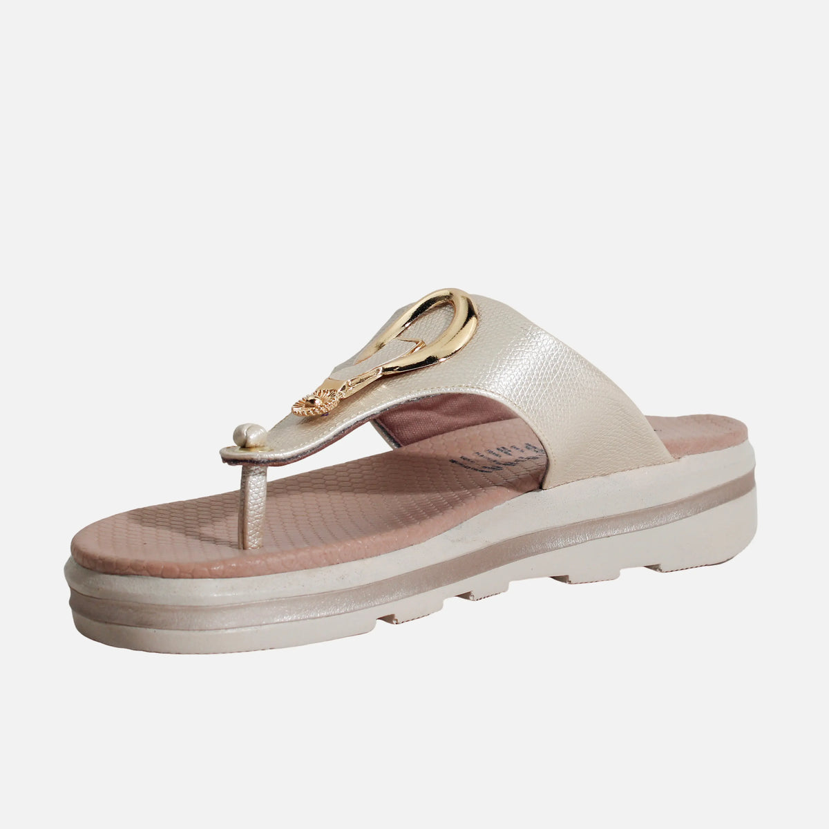 Sandalia confort tullia de sintético para mujer - Oro