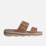 Sandalia confort mafalda de sintético para mujer - Almendra