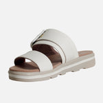 Sandalia confort mafalda de sintético para mujer - Hueso