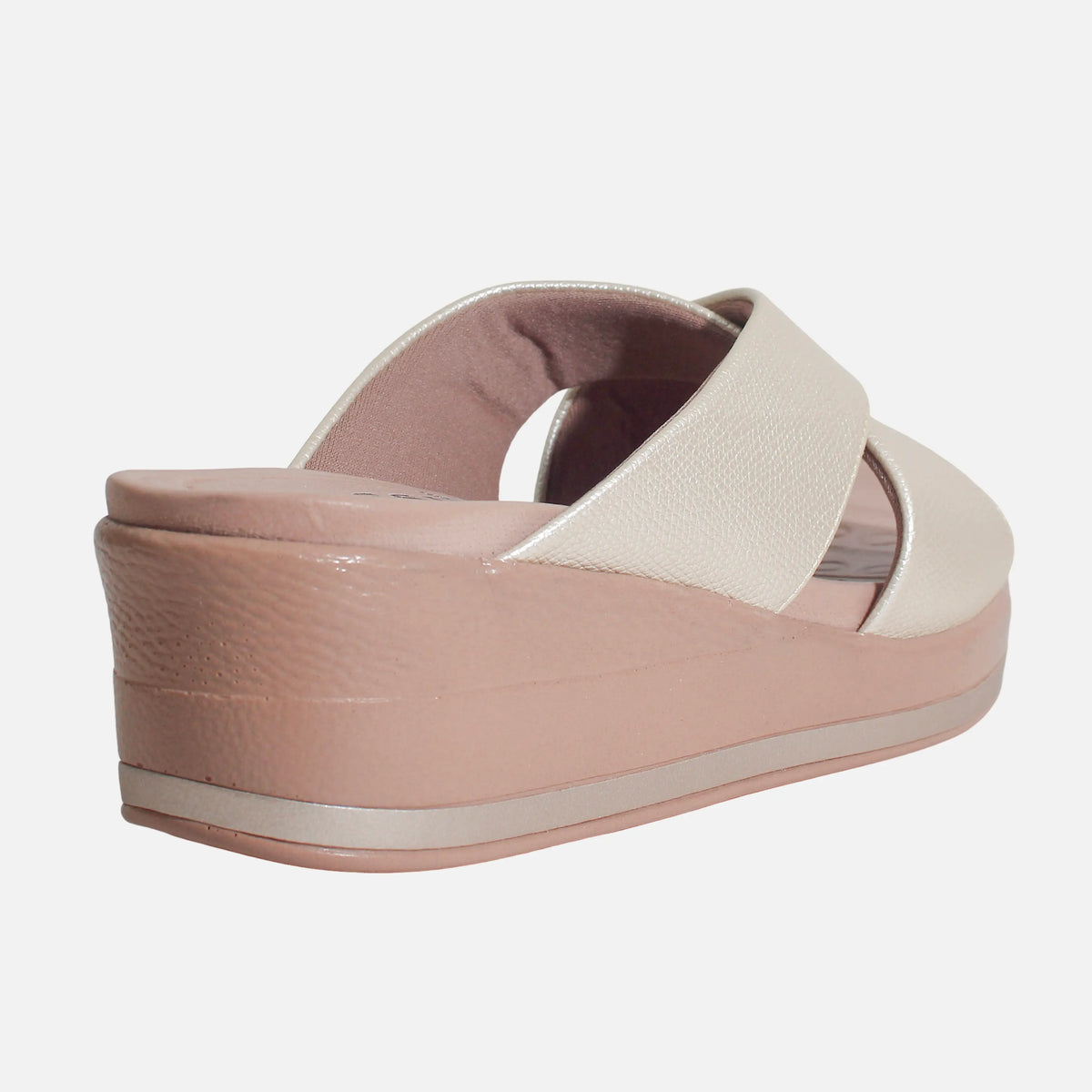 Sandalia confort leandra de sintético para mujer - Oro