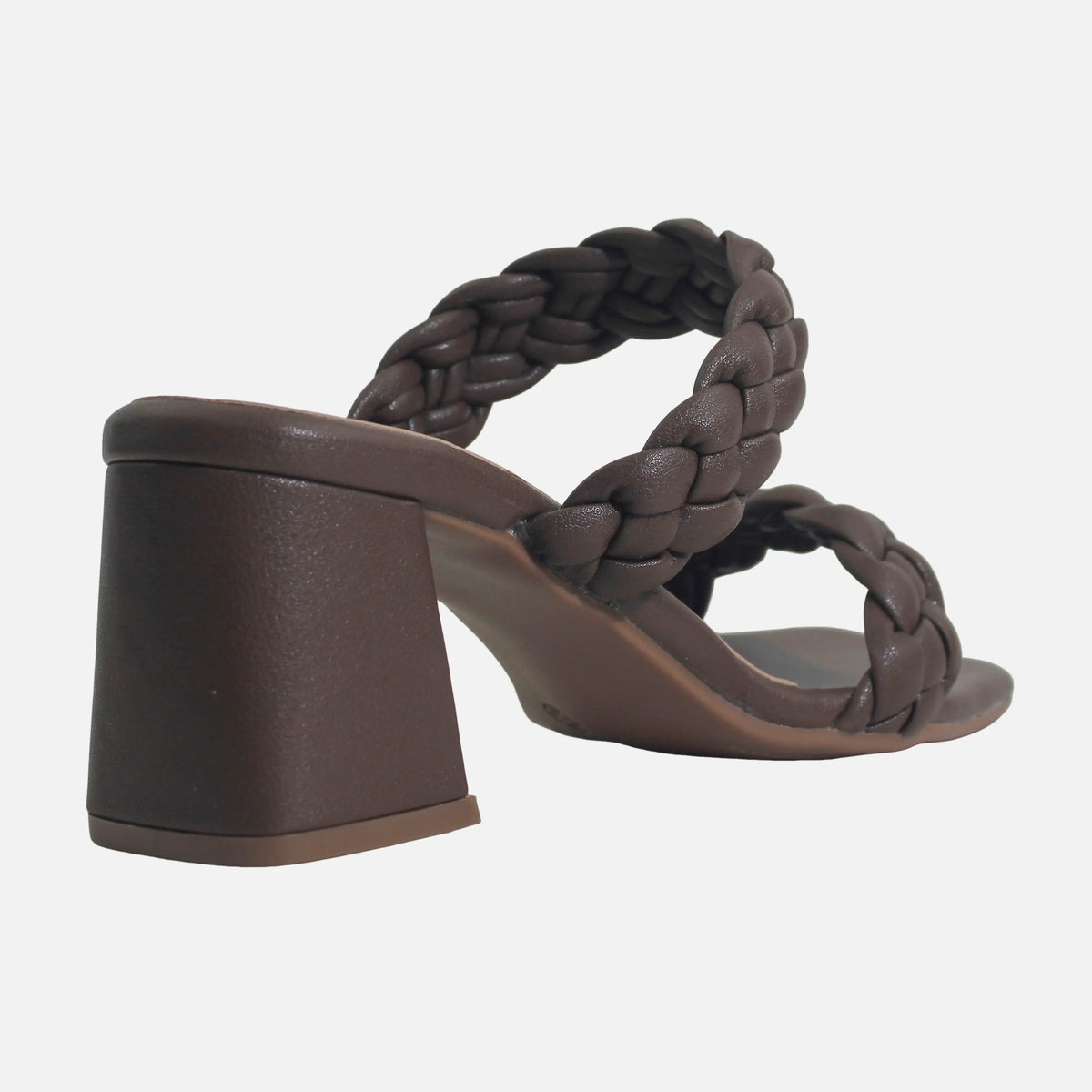 Sandalia tacon alessandra de sintético para mujer - Café