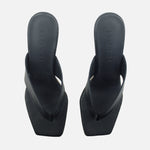 Sandalia tacon nara de sintético para mujer - Negro