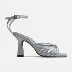 Sandalia tacon maris de sintético para mujer - Plateado