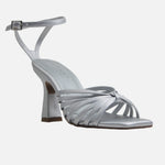 Sandalia tacon maris de sintético para mujer - Plateado