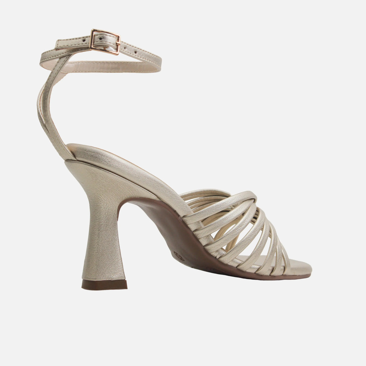 Sandalia tacon maris de sintético para mujer - Oro