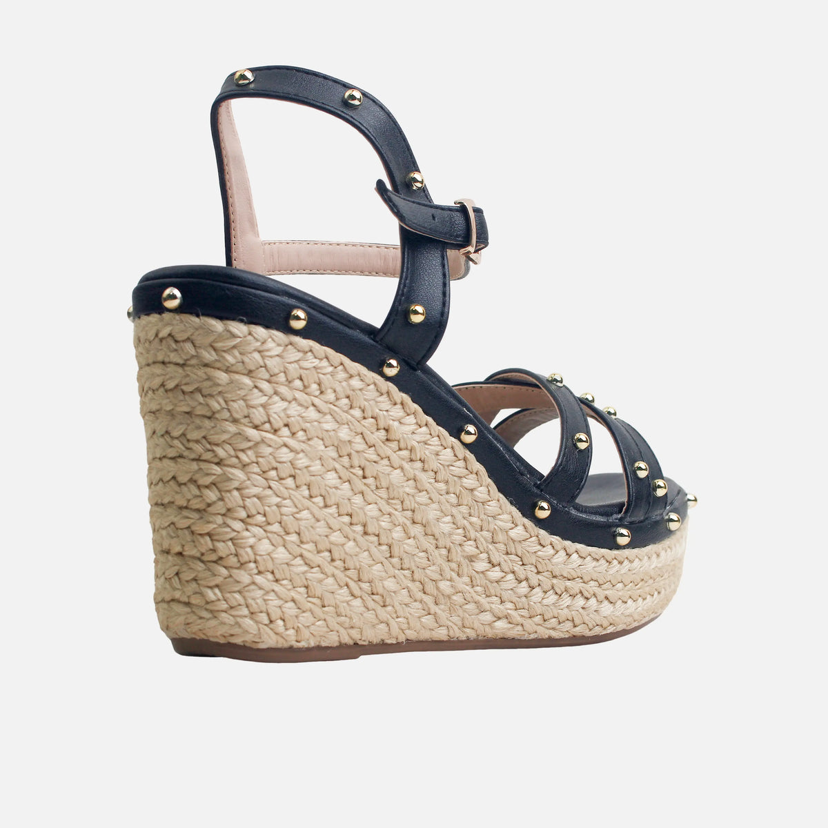 Sandalia plataforma bianca de sintético para mujer - Negro