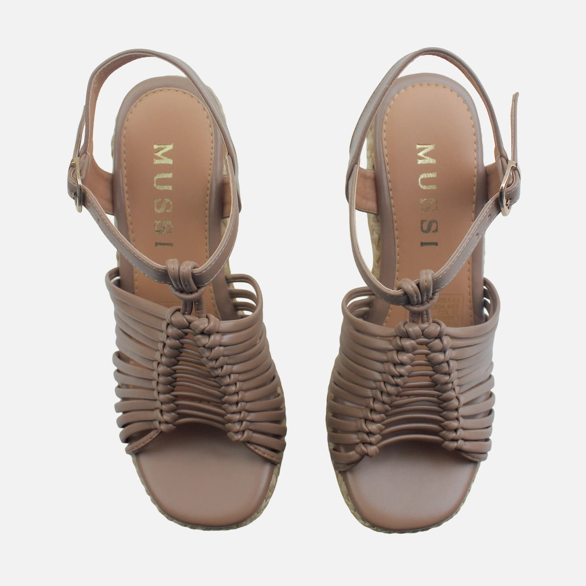 Sandalia plataforma isabella de sintético para mujer - Taupe