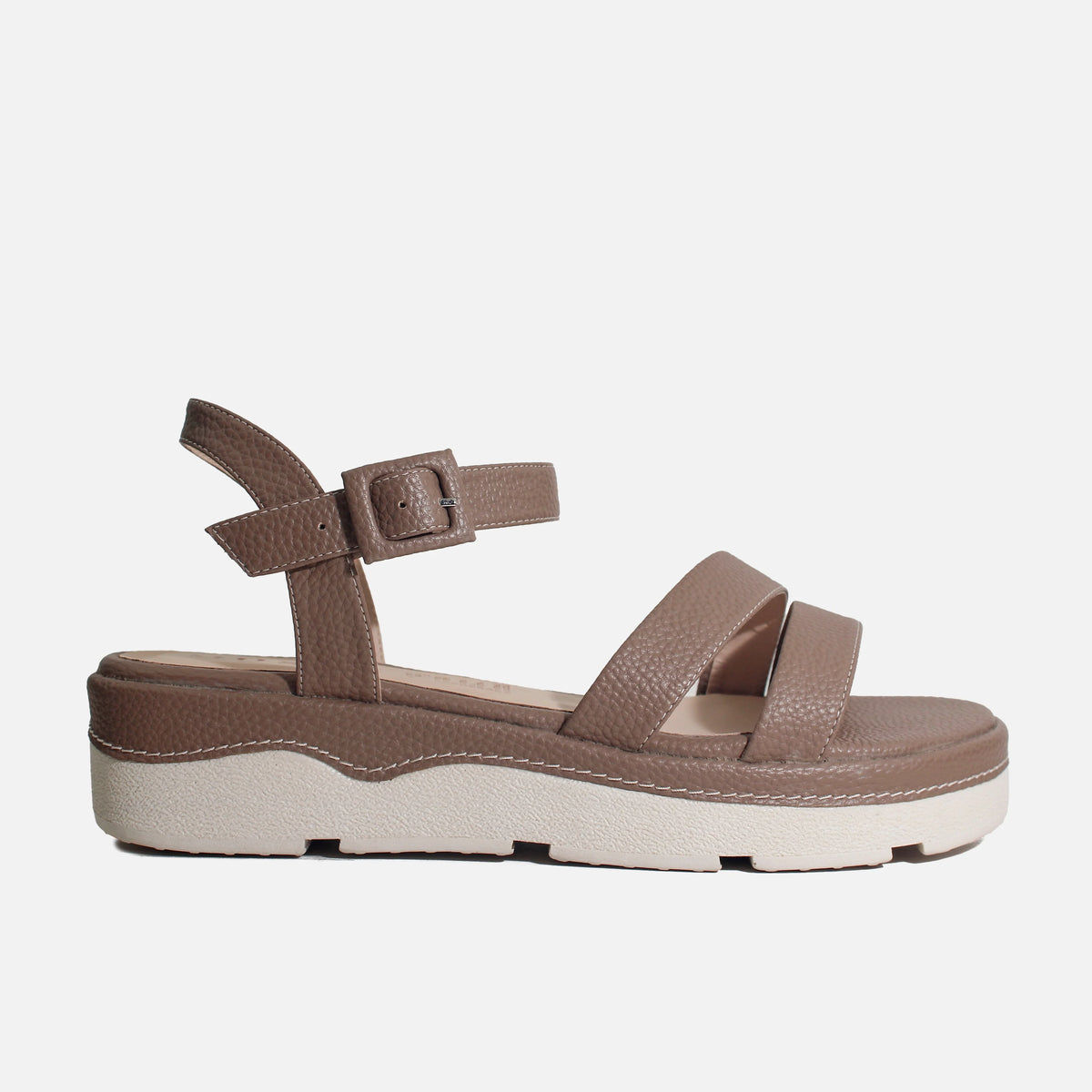 Sandalia chunky elizabeth de sintético para mujer - Taupe