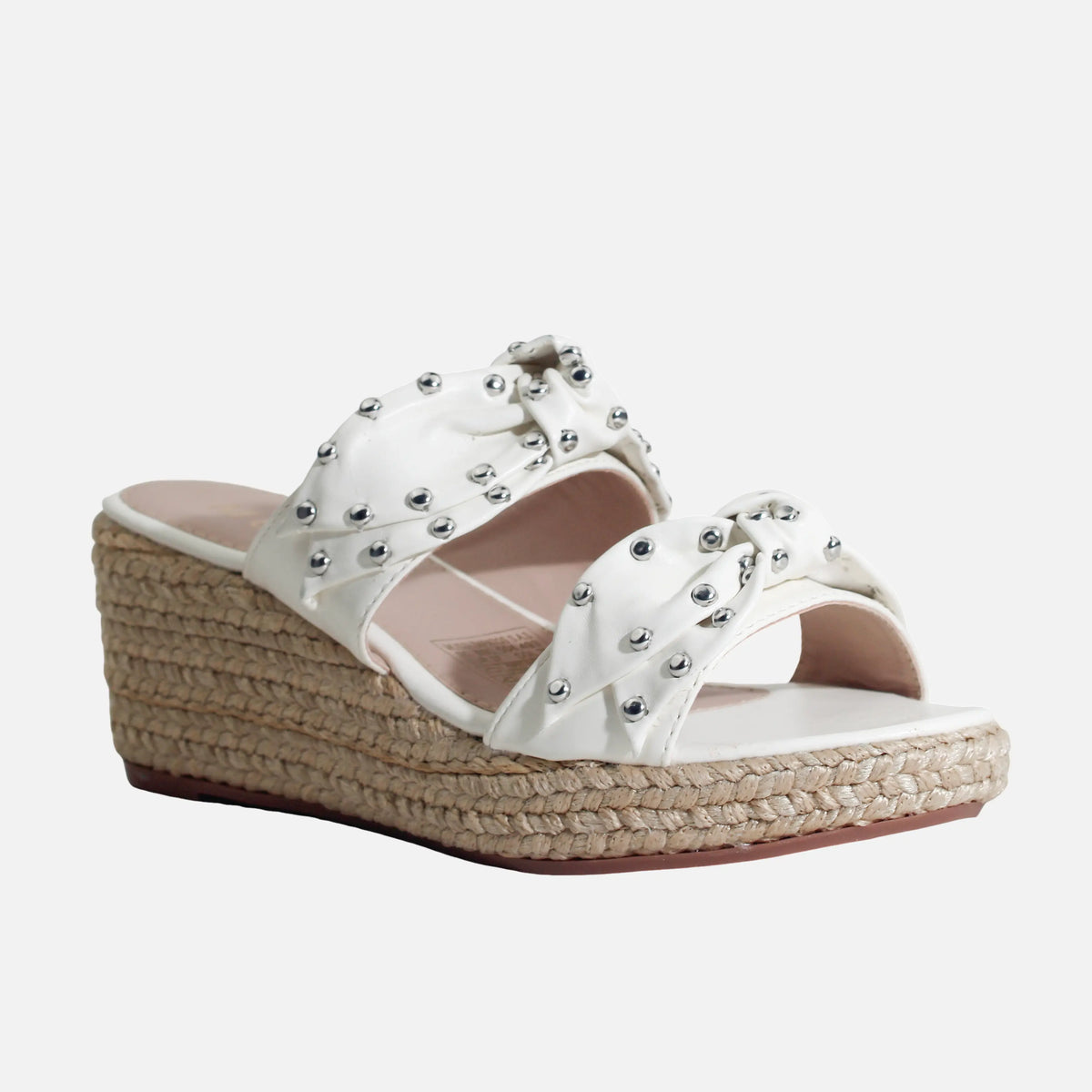 Sandalia plataforma merly de sintético para mujer - Hueso