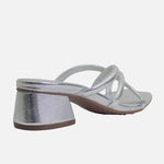 Sandalia tacon alegria de sintético para mujer - Plateado