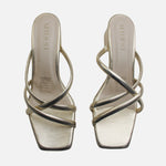 Sandalia tacon alegria de sintético para mujer - Oro