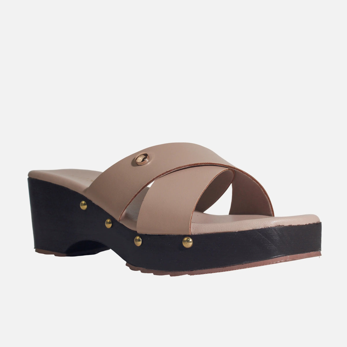 Sandalia plataforma florencia de sintético para mujer - Nude