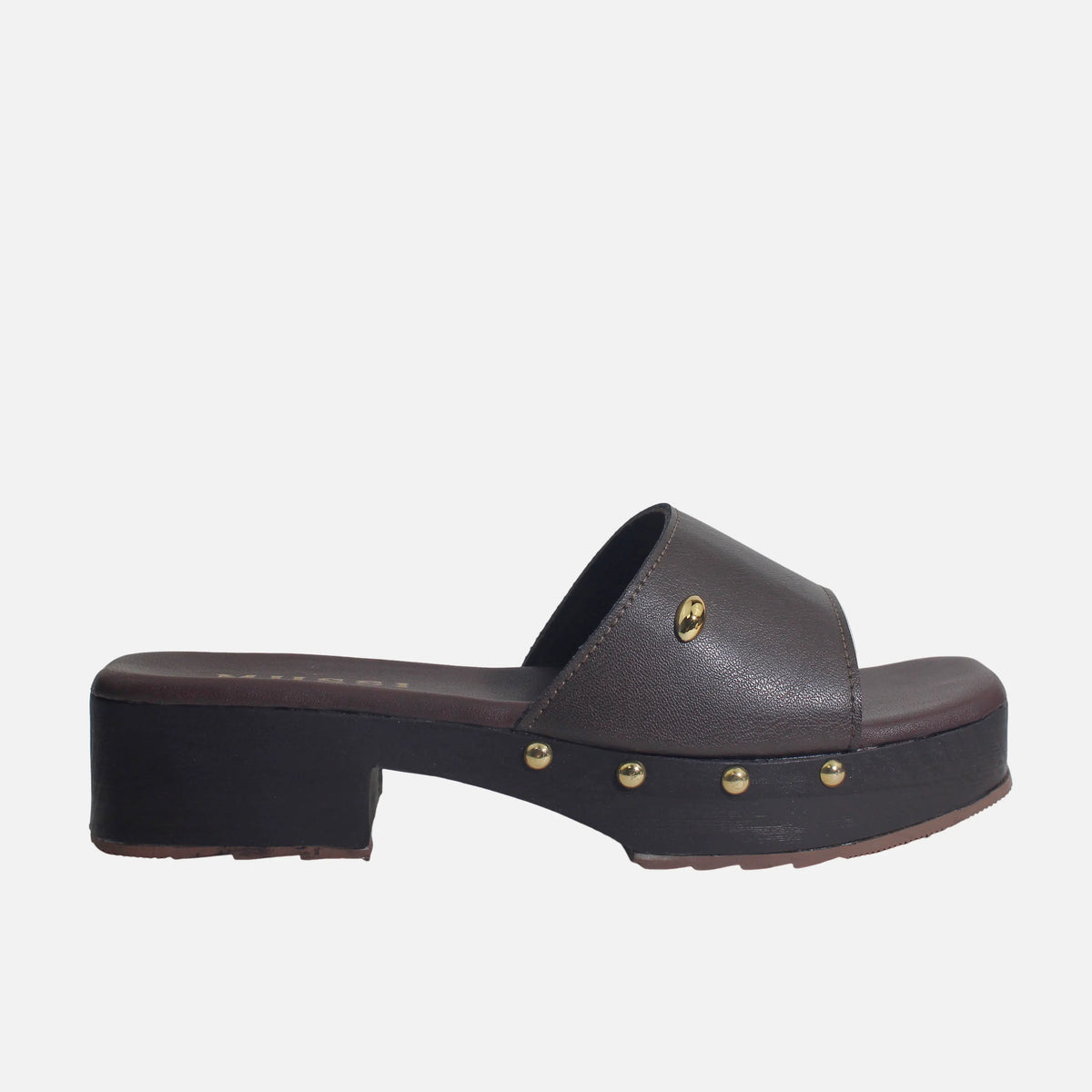 Sandalia plataforma pricilla de sintético para mujer - Café