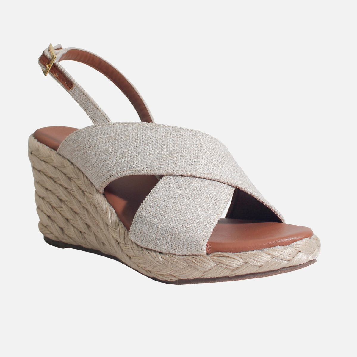 Sandalia plataforma mark de sintético para mujer - Almendra