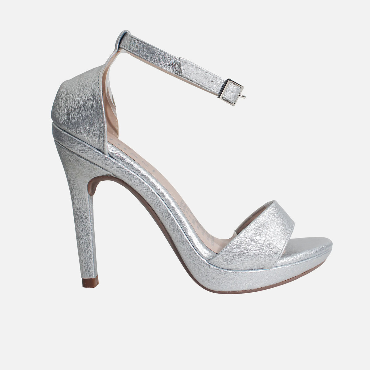 Sandalia tacon plataforma empire de sintético para mujer - Plateado