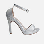 Sandalia tacon plataforma empire de sintético para mujer - Plateado