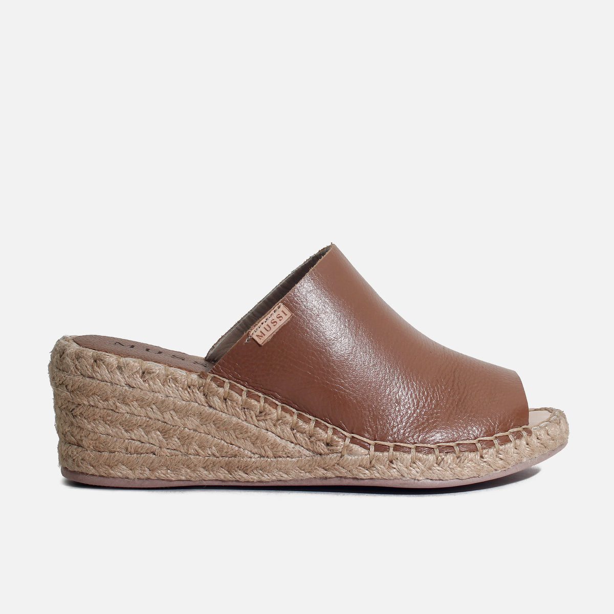 Sandalia espadrilla lyana de cuero para mujer - Miel