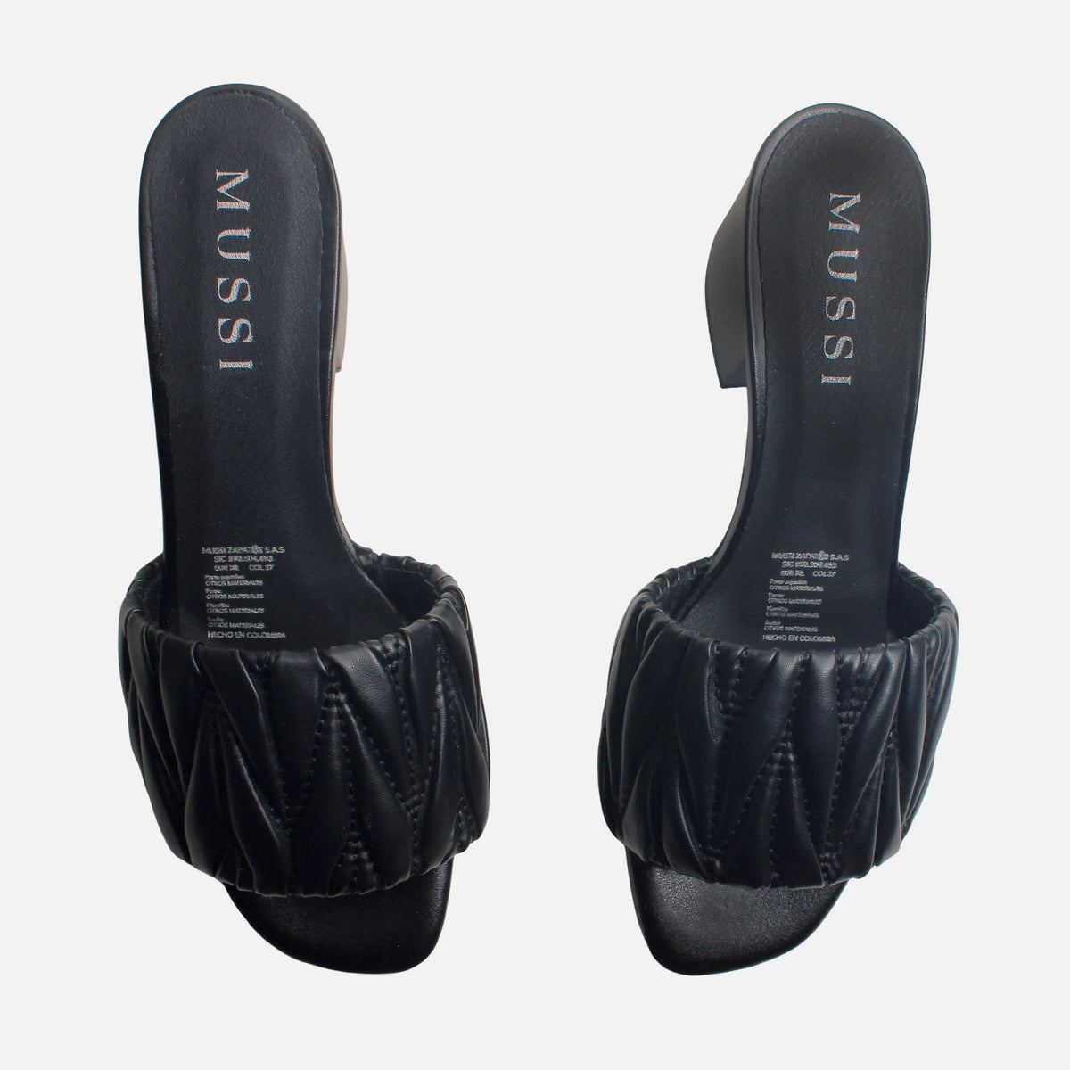 Sandalia tacon isaura de sintético para mujer - Negro