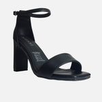 Sandalia tacon ivory de sintético para mujer - Negro