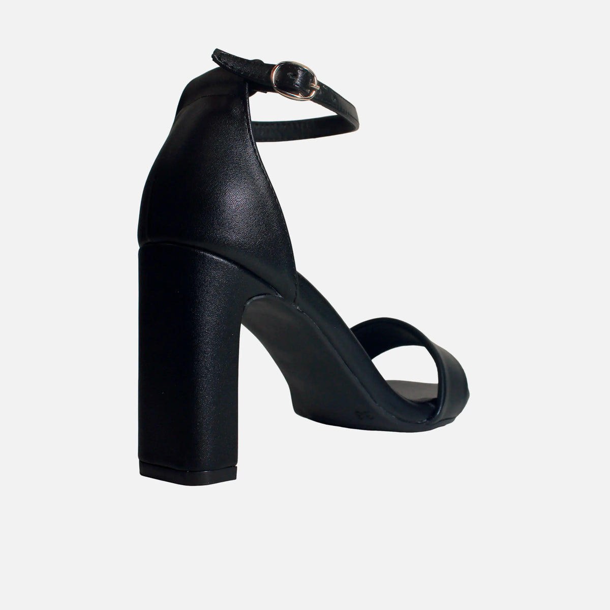 Sandalia tacon ivory de sintético para mujer - Negro