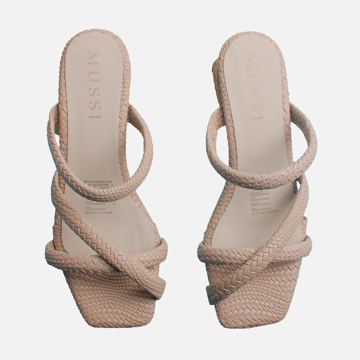 Sandalia tacon jasmine de sintético para mujer - Hueso