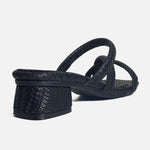 Sandalia tacon jasmine de sintético para mujer - Negro