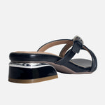 Sandalia tacon lilian de sintético para mujer - Negro