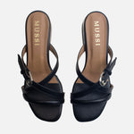 Sandalia tacon lilian de sintético para mujer - Negro