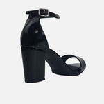 Sandalia tacon sira de sintético para mujer - Negro