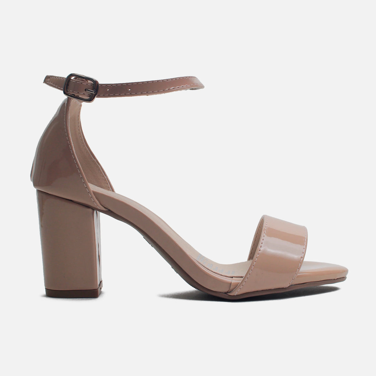 Sandalia tacon sira de sintético para mujer - Nude