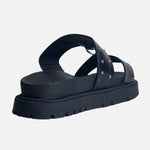 Sandalia chunky talia de sintético para mujer - Negro