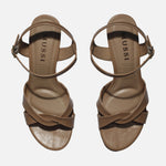Sandalia tacon gisel de sintético para mujer - Beige