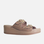 Sandalia confort freesia de sintético para mujer - Taupe