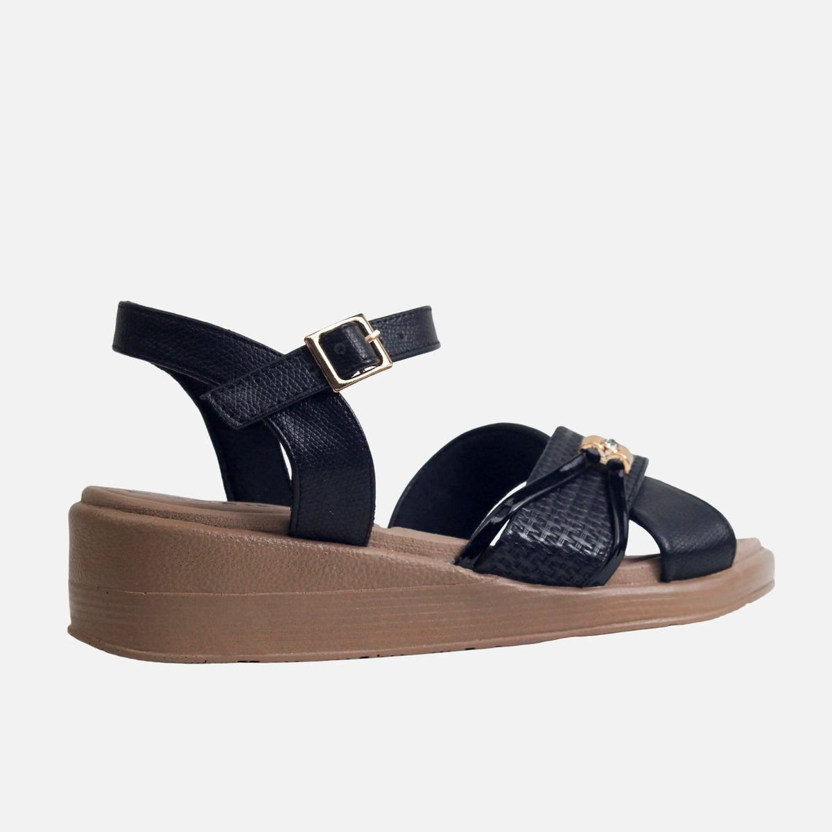 Sandalia confort lileth de sintético para mujer - Negro