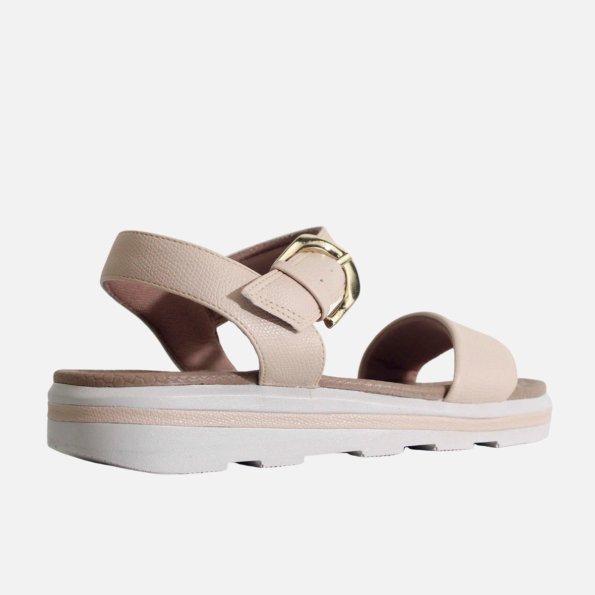 Sandalia confort blossia de sintético para mujer - Beige